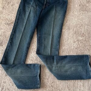 Vtg GAP Jeans Womens 6 Long Cotton Bootcut Denim Button Fly Western Cowgirl Chic